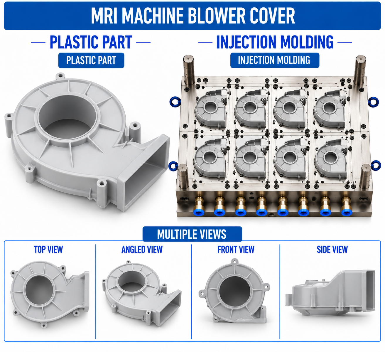 MRI Machine Plastic Blower Cover Mould and Moulding Services